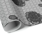 Het snijden van de Rozen Gothic Lace Wrapping Pape Cadeaupapier (Rol Hoek)