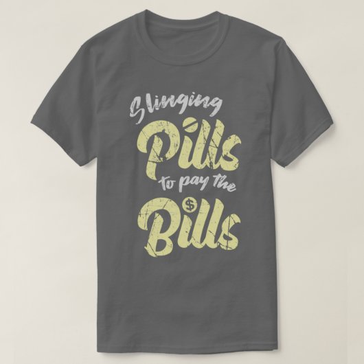 Het snoeien pillen om de rekeningen voor een farma t-shirt (Design voorkant)