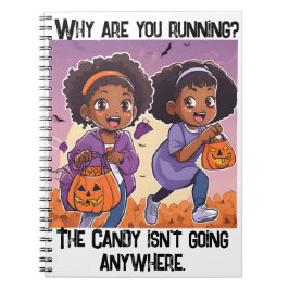 Het snoep gaat nergens heen! notitieboek