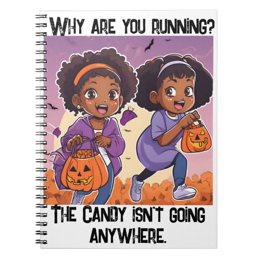 Het snoep gaat nergens heen! notitieboek (Voorkant)