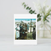 Het Snoep Man van het Oude Japan  Japans Briefkaart (Staand voorkant)