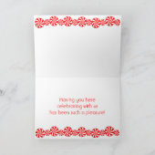 Het Snoep van de pepermunt DANKT U (met bericht) Bedankkaart (Binnen)