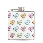 Het Snoep van de Sarcastische Valentijn Heupfles (Voorkant)