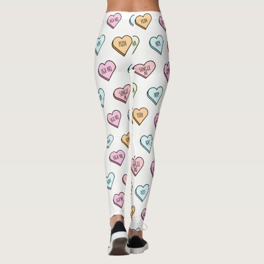 Het Snoep van de Sarcastische Valentijn Leggings (Achterkant)