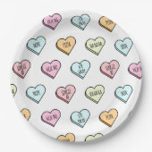 Het Snoep van de Sarcastische Valentijn Papieren Bordje (Voorkant)