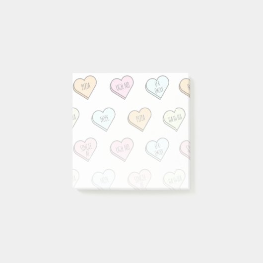 Het Snoep van de Sarcastische Valentijn Post-it® Notes (Voorkant)