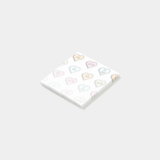 Het Snoep van de Sarcastische Valentijn Post-it® Notes (Schuin)