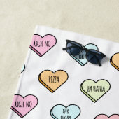 Het Snoep van de Sarcastische Valentijn Strandlaken (In situ)