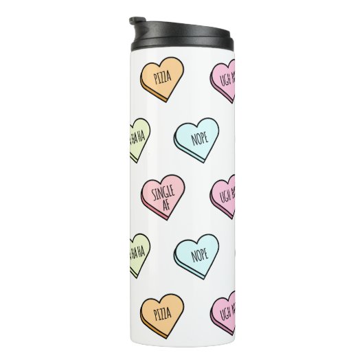 Het Snoep van de Sarcastische Valentijn Thermosbeker (Geroteerd rechts)