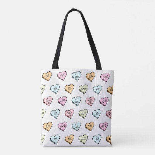 Het Snoep van de Sarcastische Valentijn Tote Bag (Achterkant)