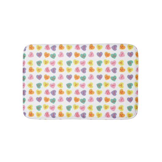 Het Snoep van het gesprek Harten Bath Mat (Voorkant)