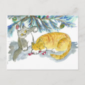 Het snoepje terugnemen per Kat Briefkaart (Voorkant)