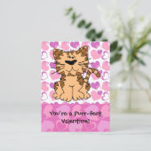 Het snorren-fect-snorren Valentijn Feestdagenkaart (Staand voorkant)