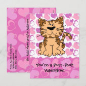 Het snorren-fect-snorren Valentijn Feestdagenkaart (Voorkant / Achterkant)