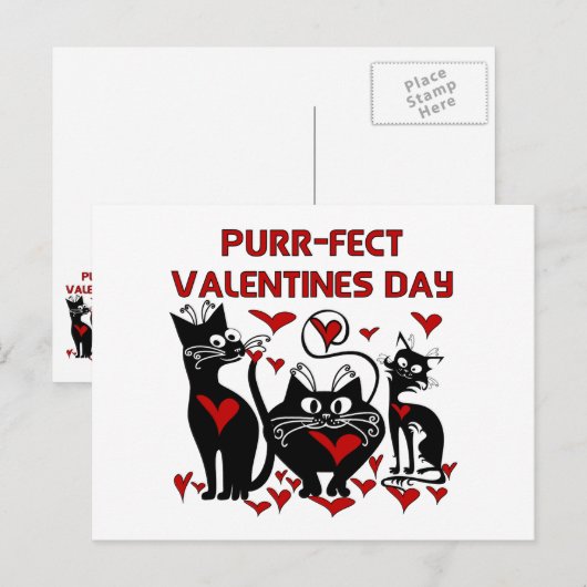 Het snorren-fect-snorren Valentijnsdag Feestdagenkaart (Voorkant / Achterkant)