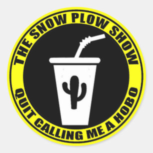 Het Snow Plough Show Ronde Sticker