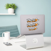 Het Snow Plough Show Sticker (Laptop op bureau)