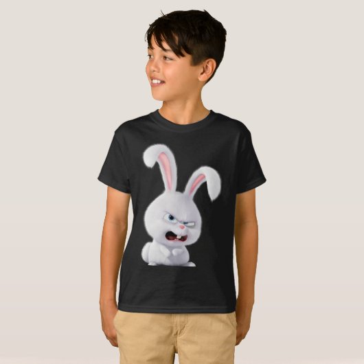 Het Snowball Rabbit Design T-Shirt (Voorkant volledig)