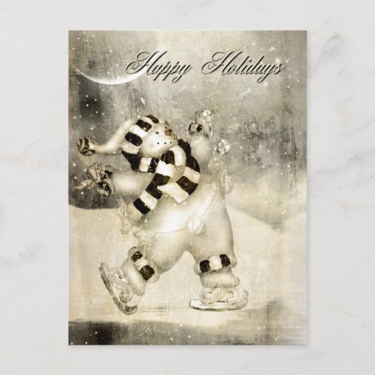 Het Snowman Briefkaart van gisteren (Voorkant)