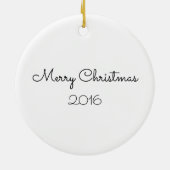 Het Snowman Face bevroeden Keramisch Ornament (Achterkant)