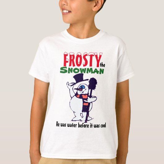Het Snowman Kinder Shirt bevroeden (Voorkant)