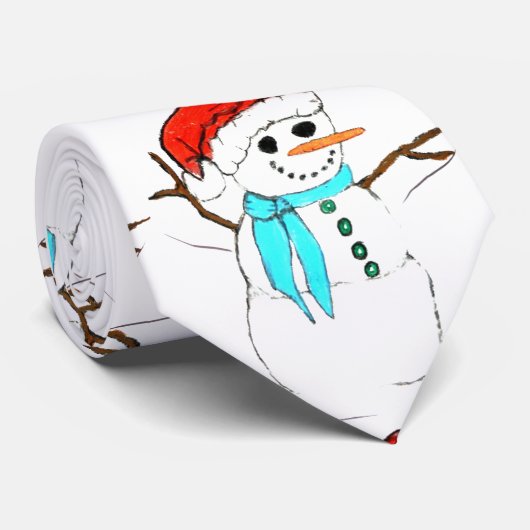 HET SNOWMAN-stropdas Stropdas (Opgerold)