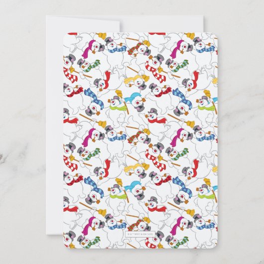 Het Snowman™ Winter Baby shower bevroeden Kaart (Achterkant)