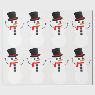 Het Snowman Wrapping Paper forceren Cadeaupapier