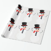 Het Snowman Wrapping Paper forceren Cadeaupapier (Uitgerold)