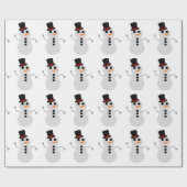 Het Snowman Wrapping Paper forceren Cadeaupapier (Vlak)