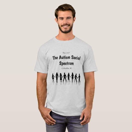 Het sociaal autisme-spectrum van Colombia T-shirt (Voorkant volledig)