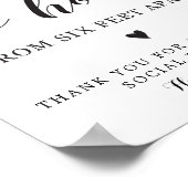 Het sociale afstandsteken hebben en houden poster (Hoek)