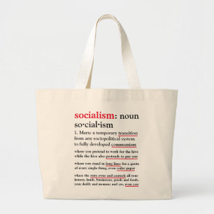 Het socialisme definieerde Jumbo tas