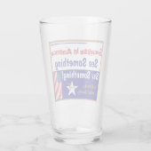 Het socialisme in Amerika ziet iets zeggen Glas (Achterkant)