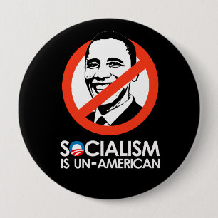 Het socialisme is Amerikaans Ronde Button 4,0 Cm
