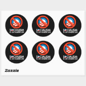 Het socialisme is Amerikaans Ronde Sticker (Vel)