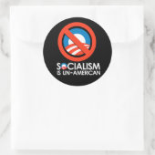 Het socialisme is Amerikaans Ronde Sticker (Tas)