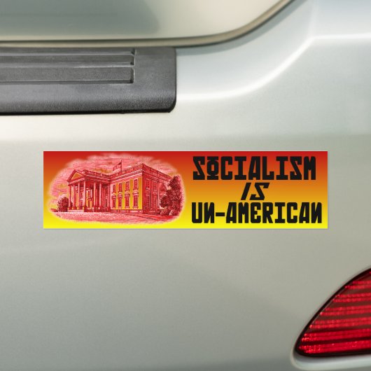 Het socialisme is niet-Amerikaans Bumpersticker (Op auto)