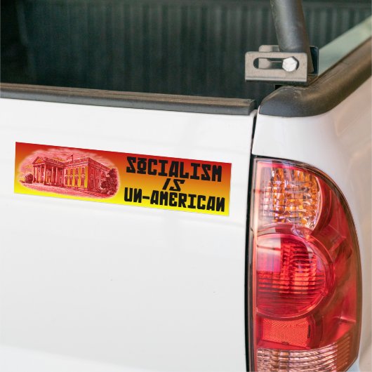 Het socialisme is niet-Amerikaans Bumpersticker (Op Truck)