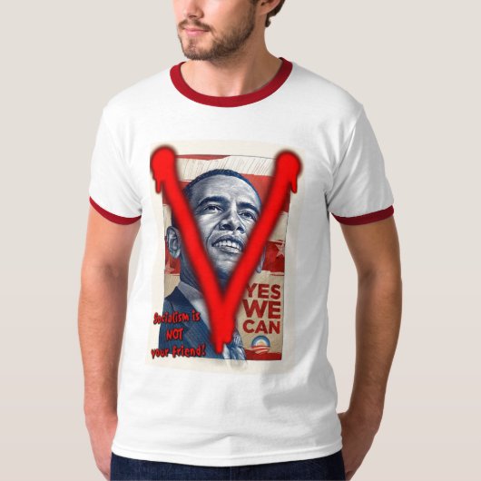 Het socialisme is niet jouw vriend t-shirt (Voorkant)