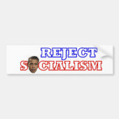 Het socialisme van Obama afwijzen Bumpersticker (Voorkant)