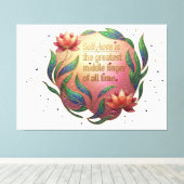 Het Soevereine Hart Canvas Afdruk (Insitu (Houten vloer))