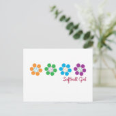 Het Softball van Bayflower Briefkaart (Staand voorkant)