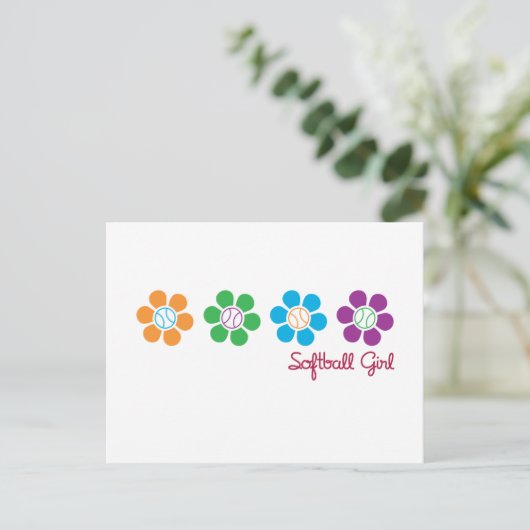 Het Softball van Bayflower Briefkaart (Staand voorkant)