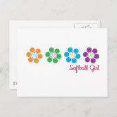 Het Softball van Bayflower Briefkaart (Voorkant / Achterkant)