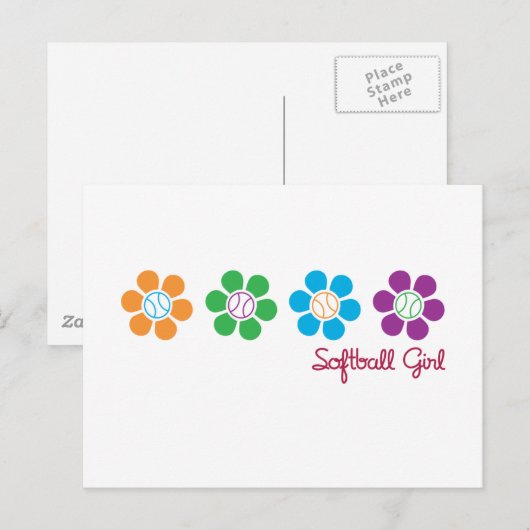 Het Softball van Bayflower Briefkaart (Voorkant / Achterkant)