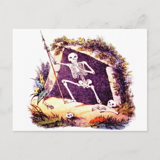 Het sombere Oude briefkaart van de Dood van de (Voorkant)