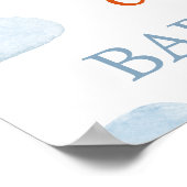 Het Son Baby shower welkom Poster (Hoek)