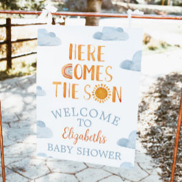 Het Son Baby shower welkom Poster