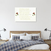 Het Sonnet van Shakespeare # 18 Canvas Afdruk (Insitu (Slaapkamer))
